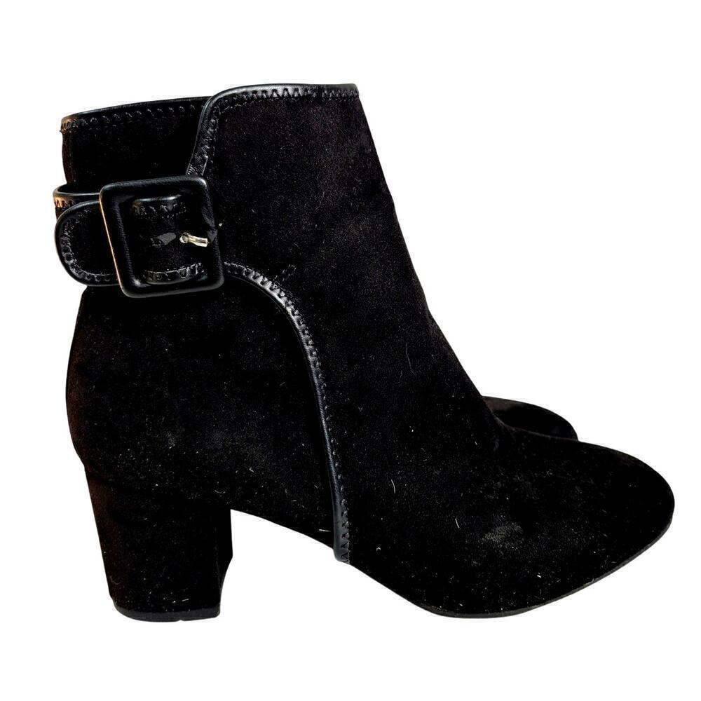Croft & Barrow Loretta Suede She Boots Buckle Side Zip Sz 9.5